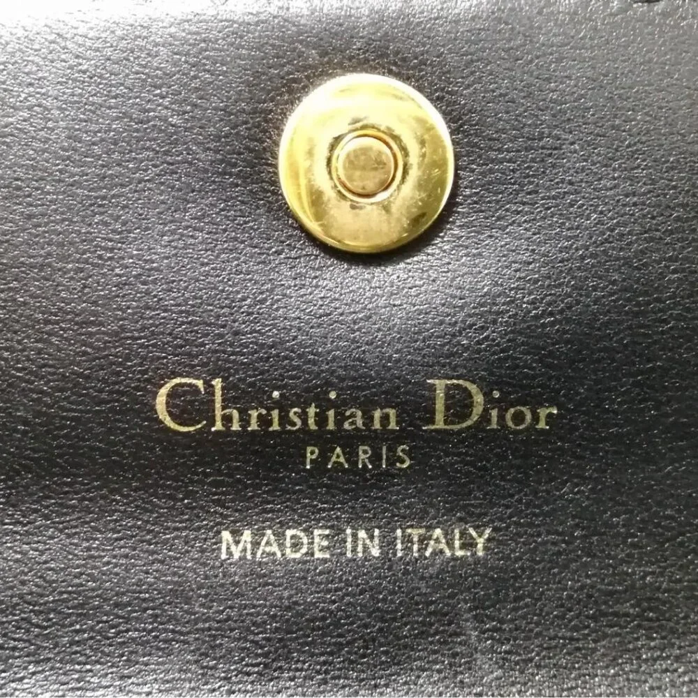 Dior Wallet Black Gold